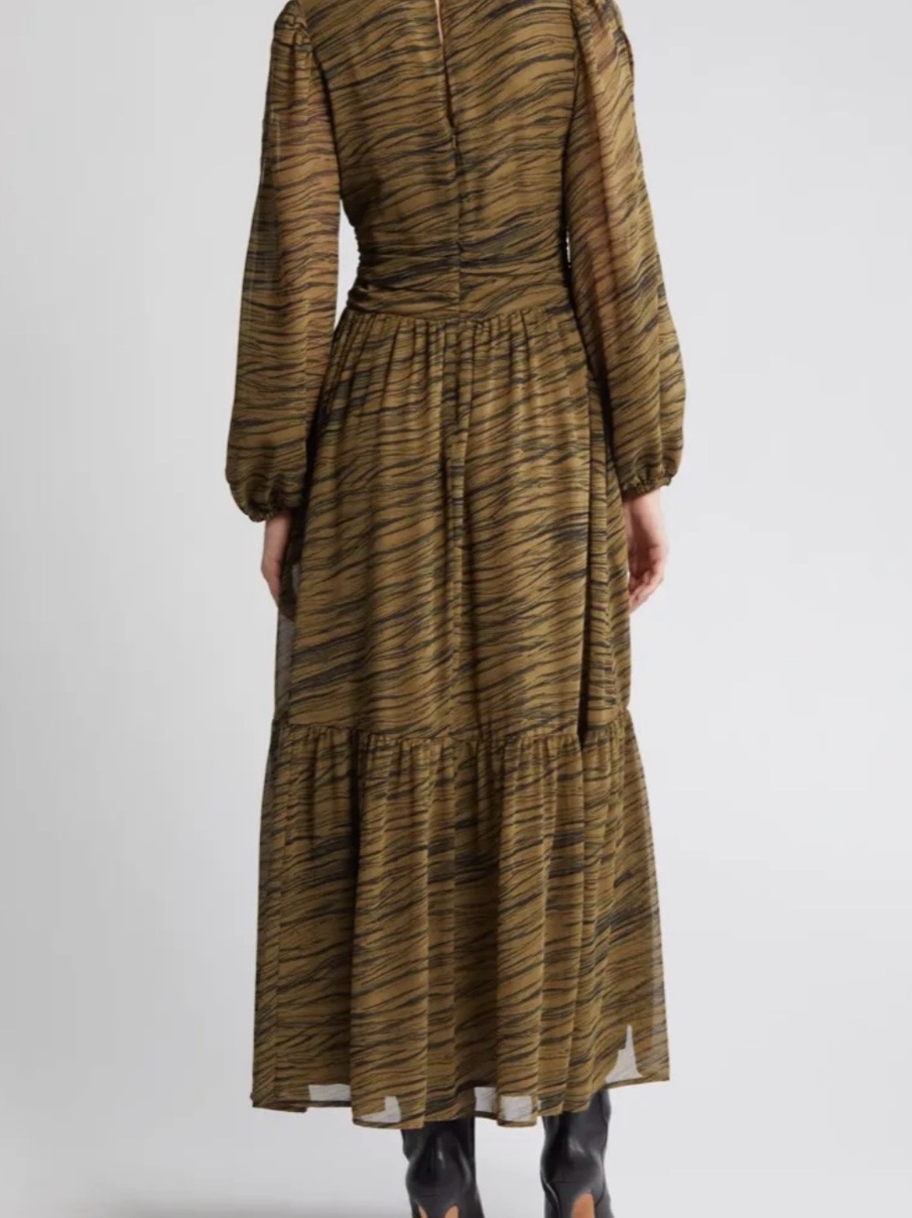 Chelsea 28 Split Long Sleeve Tiered Dress NWOT! - Picture 14 of 14